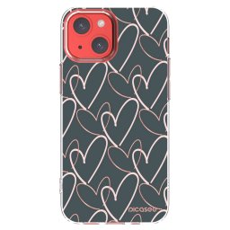 Átlátszó szilikon tok az alábbi mobiltelefonokra Apple iPhone 13 mini - Lots of love