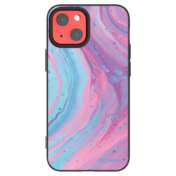 Fekete szilikon tok az alábbi mobiltelefonokra Apple iPhone 13 mini - Pink liquid