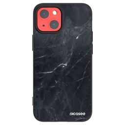 Fekete szilikon tok az alábbi mobiltelefonokra Apple iPhone 13 mini - Black marble
