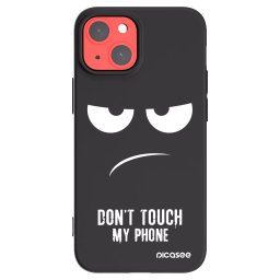 Fekete szilikon tok az alábbi mobiltelefonokra Apple iPhone 13 mini - Don't Touch My Phone