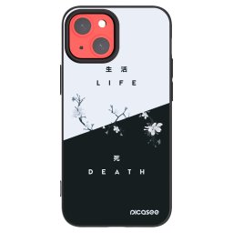 Fekete szilikon tok az alábbi mobiltelefonokra Apple iPhone 13 mini - Life - Death