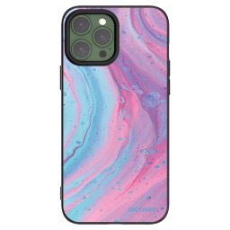 Fekete szilikon tok az alábbi mobiltelefonokra Apple iPhone 13 Pro Max - Pink liquid