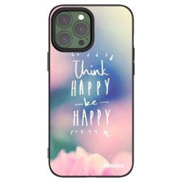 Fekete szilikon tok az alábbi mobiltelefonokra Apple iPhone 13 Pro Max - Think happy be happy