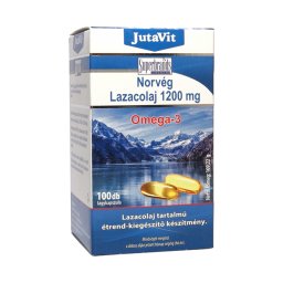 JutaVit Norvég Lazacolaj Omega-3 lágykapszula 100x