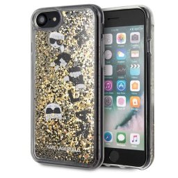 Karl Lagerfeld Glitter Floating Charms iPhone 7/8/SE 2020 telefontok (arany)