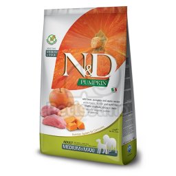 N&D Pumpkin Dog Adult Medium & Maxi Boar & Apple 12 kg