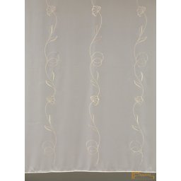 (2 méret 3 szín) Fényáteresztő függöny Marsala 12 Fehér Ekrü 175 cm+ózs