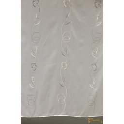 (2 méret 3 szín) Fényáteresztő függöny Marsala 15 Fehér Szürke 290 cm+ózs