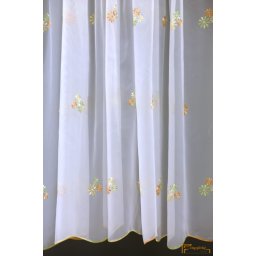 (2 méret 4 szín) Virág mintás hímzett függöny Torino15 290 cm