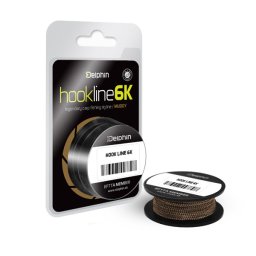 Delphin HOOKLINE 6K fonott előke zsinór, 6 szálas, barna, 35lbs, 20m