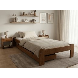 ADA ágy 80x200 cm, tölgyfa Ágyrács: Ágyrács nélkül, Matrac: Coco Maxi 20 cm matrac