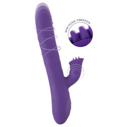 Smile Pearl - gyöngyös lökő vibrátor (lila)