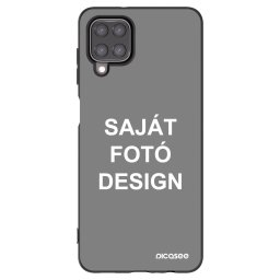 Fekete szilikon tok az alábbi mobiltelefonokra Samsung Galaxy M12 M127F - Saját fotó/motívum