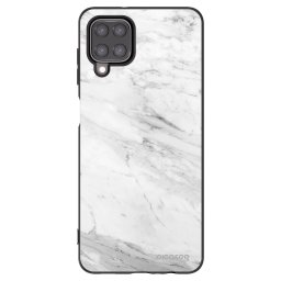 Fekete szilikon tok az alábbi mobiltelefonokra Samsung Galaxy M12 M127F - White marble