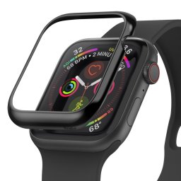 Ringke Bezel Apple Watch 4/5/6/SE 44mm kijelző védő fémkeret (fekete)