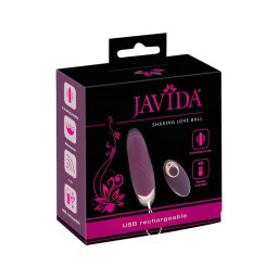 Javida Shaking Love - hordható rádiós, lökő vibrációs tojás (lila)
