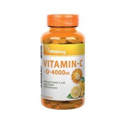 Vitaking C-vitamin 1000 mg + D-vitamin 4000NE tabletta 90x