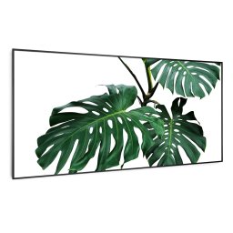 Klarstein Wonderwall Air Art Smart, infravörös hősugárzó, 120 x 60 cm, 700 W, zöld levél (HTR10-WAASm700WGnLfB)