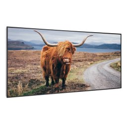 Klarstein Wonderwall Air Art Smart, infravörös hősugárzó, 120 x 60 cm, 700 W, tehén (HTR10-WAASm700WCow B)