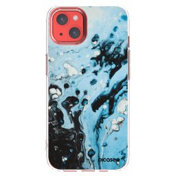 Átlátszó szilikon tok az alábbi mobiltelefonokra Apple iPhone 13 - Organic blue