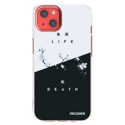 Átlátszó szilikon tok az alábbi mobiltelefonokra Apple iPhone 13 - Life - Death
