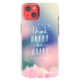Átlátszó szilikon tok az alábbi mobiltelefonokra Apple iPhone 13 - Think happy be happy