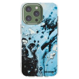 Átlátszó szilikon tok az alábbi mobiltelefonokra Apple iPhone 13 Pro - Organic blue