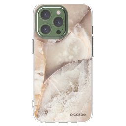 Átlátszó szilikon tok az alábbi mobiltelefonokra Apple iPhone 13 Pro - Cream marble