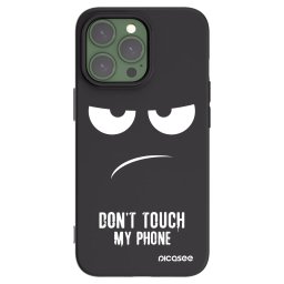 Fekete szilikon tok az alábbi mobiltelefonokra Apple iPhone 13 Pro - Don't Touch My Phone