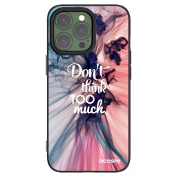 Fekete szilikon tok az alábbi mobiltelefonokra Apple iPhone 13 Pro - Don't think TOO much