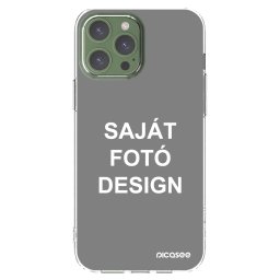 Átlátszó szilikon tok az alábbi mobiltelefonokra Apple iPhone 13 Pro Max - Saját fotó/motívum