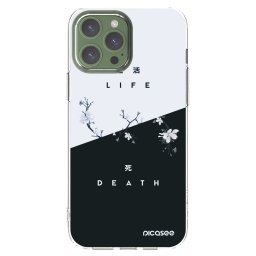 Átlátszó szilikon tok az alábbi mobiltelefonokra Apple iPhone 13 Pro Max - Life - Death