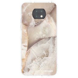 Átlátszó szilikon tok az alábbi mobiltelefonokra Xiaomi Redmi Note 9T - Cream marble