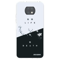 Átlátszó szilikon tok az alábbi mobiltelefonokra Xiaomi Redmi Note 9T - Life - Death