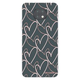 Átlátszó szilikon tok az alábbi mobiltelefonokra Xiaomi Redmi Note 9T - Lots of love