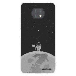 Átlátszó szilikon tok az alábbi mobiltelefonokra Xiaomi Redmi Note 9T - Astronaut