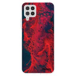 Átlátszó szilikon tok az alábbi mobiltelefonokra Samsung Galaxy A22 A225F 4G - Organic red