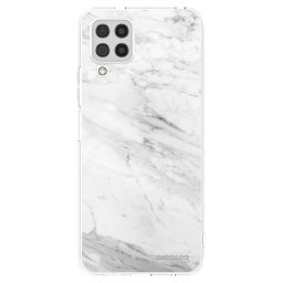 Átlátszó szilikon tok az alábbi mobiltelefonokra Samsung Galaxy A22 A225F 4G - White marble