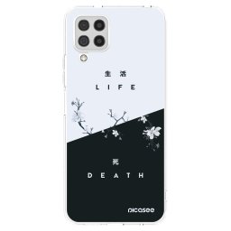 Átlátszó szilikon tok az alábbi mobiltelefonokra Samsung Galaxy A22 A225F 4G - Life - Death