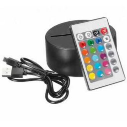 Led Talp Fekete Rgb + Távirányító (3885)