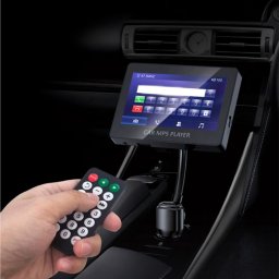 Autós MP5 lejátszó, szivargyújtóba - vezeték nélküli Bluetooth csatlakozás / 4.3 col