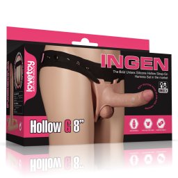 LoveToy - Ingen Hollow G felcsatolható, üreges dildó hámmal