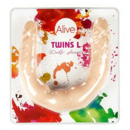 Alive Twins hajlítható kétvégű dildó (L méret).