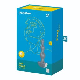Satisfyer - Lolli Plug 2. kétmotoros análvibrátor (szürke)