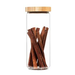 Klarstein Tárolóedény, bambusz fedéllel, 800 ml, egymásra helyezhető, légmentesen zárható (BW-10273-005)