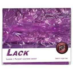 Fetish - lakk lepedő - 200 × 220 cm (lila)