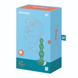 Satisfyer - Lolli Plug 2. kétmotoros análvibrátor (zöld)