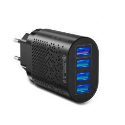 Hálózati töltő adapter 4 db USB csatlakozóval