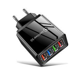 Hálózati gyorstöltő adapter 4 db USB csatlakozóval