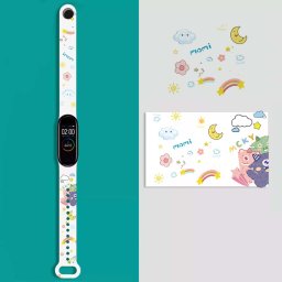 Xiaomi Mi Band 3 / Mi Band 4 / Mi Band 5 és Xiaomi Mi Band 6 “Mesefigurás” mintás pótszíj